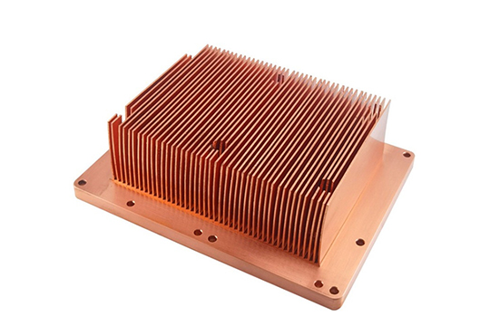 Copper Skived Fin Heat Sink Parts