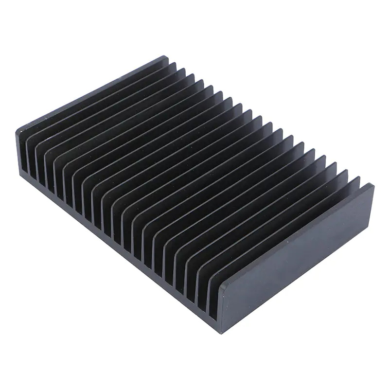 Manufacturing process of an extruded heat sink